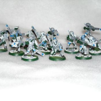 Tau Firewarriors, Twilight Cadre by frozenfoxx