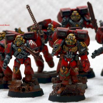 Blood Angels Assault Squad 1/2 by Prometheum5