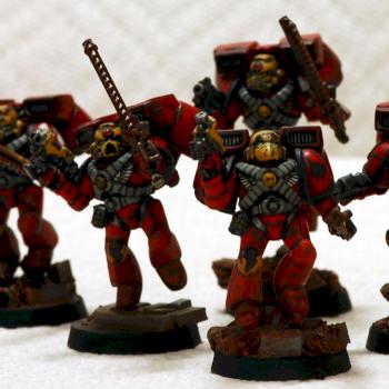 Blood Angels Assault Squad 2/2 by Prometheum5