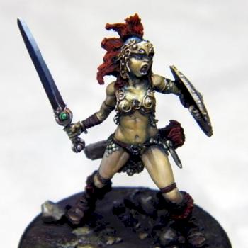 Celt Warrioress (Figurine Montrouge) by UnAutreLapin