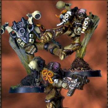 Chaos Marine Acrobatics by krax