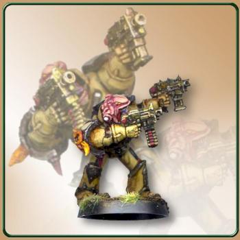 Traitor Marine - Close combat, 2 Boltpistols akimbo by krax