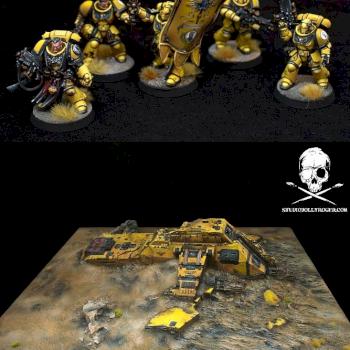 Crash Site and Mechanicum Tanks by Jolly Roger Studio