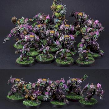 Blood Bowl Ork team by Grimvar