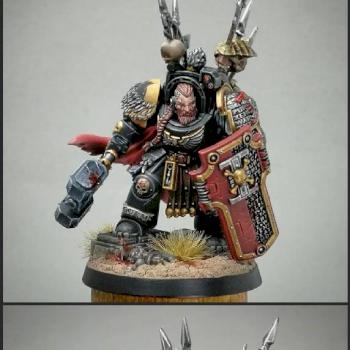 Deathwatch Watch Captain in Terminator Armor Space Wolves by Rätti