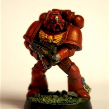 my 1st Blood angel marine by brother gabriel