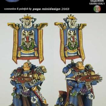 Ultramarines Captain Invictus (SILVER SingleW40K GD2003 ITALY) by pega