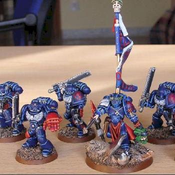 Space Marines Crimson Fists Squad (reposted) by phoenixlord it83