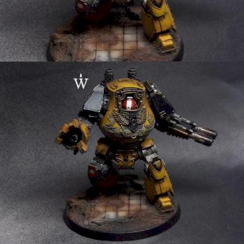 Imperial Fists Contemptor by WarmasterPainting