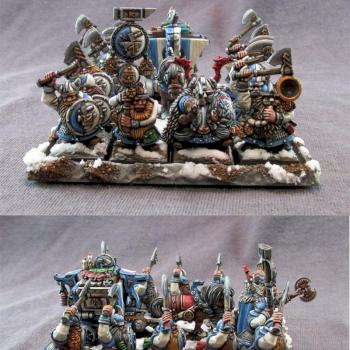 Dwarf Warriors - Baggage Train by mousekiller