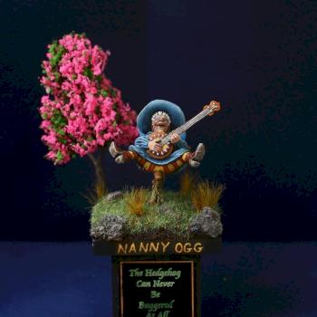 Discworld - Nanny Ogg on broom (2014) by bapfometh