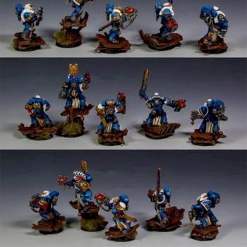 Space Marine Sternguard Veteran Squad by Paint Gretchin