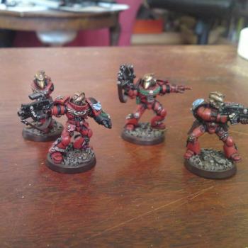 WIP: Blood Angels Sternguard Veterans by IronKobra