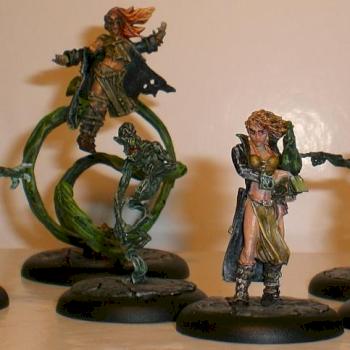 Pandora and crew (Malifaux) by krajceck