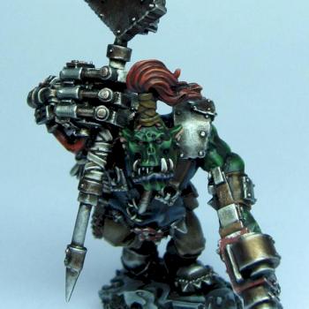 Ork Nob with WAAAGH Banner by Brother Captain