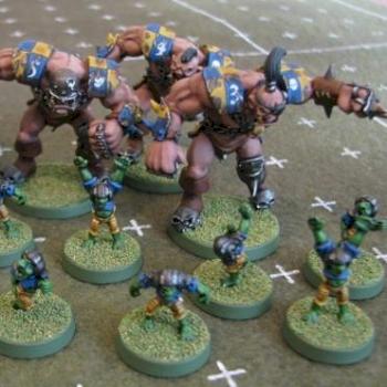 Blood Bowl Ogre Team by Tyra Nid