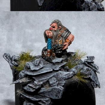 Dwarf Lord 'tired after battle' by gimiak