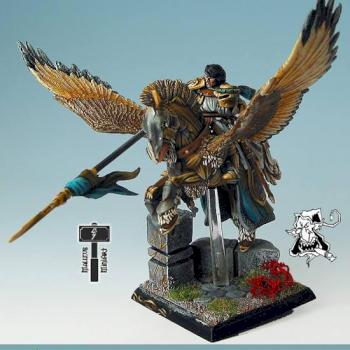 Bretonnian Hero on Pegasus by DEMON COLOR