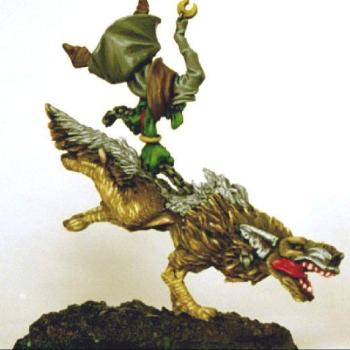 Goblin Wolf Rider Conversion by barkel