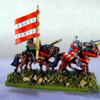 10mm Warmaster Bretonnian Man at Arms & Knight by Jeff Hobbs