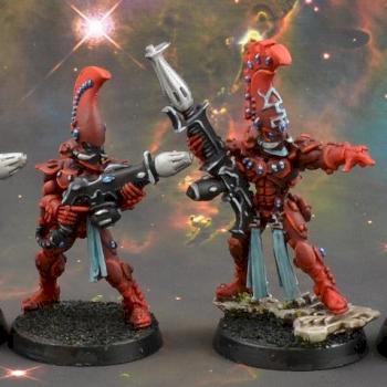 Fire Dragons squad, Eldar by BigBeefyProductions