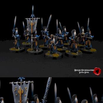 High Elf Swordmasters by SavageDPainting