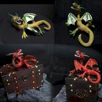 Wedding Dragon (raw sculpt and painted) by Tosek