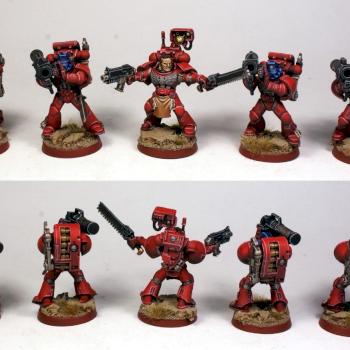 Space Marine Devastator Squad by UnlimitedColours