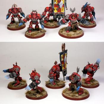 Blood Angels Terminator Assault Squad by UnlimitedColours