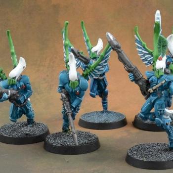 Eldar Swooping Hawks squad by BigBeefyProductions