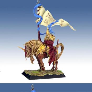 Mounted Standard Bearer of Alahan by Ghostpainter