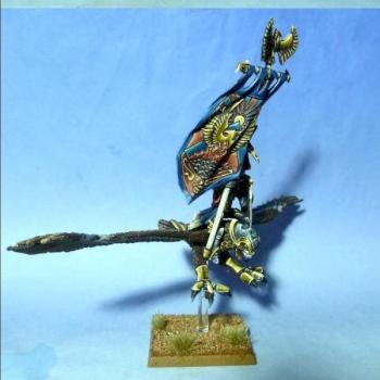 High elves standard bearer on eagle by axia