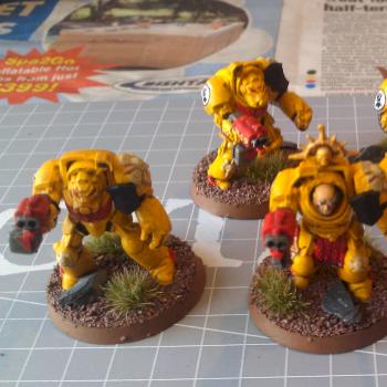 Imperial Fist Terminator Squad Space Marines by Mr.Flibble