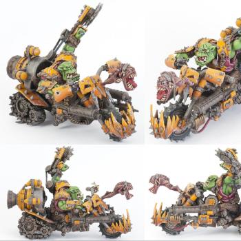 Badmoon Warboss on Warbike by GrandMasterBo