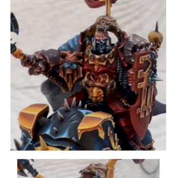 khorne lord on juggernaut (details) by Malice Unhuman