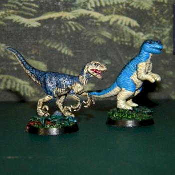 Raptor and Ceratosaurus by NightScaleStudio