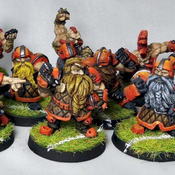 Dwarf Bloodbowl team by Iron Golems by dhdiez