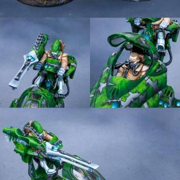 Eldar / Aeldari Biel-Tan Vyper Jetbikes by Hendarion