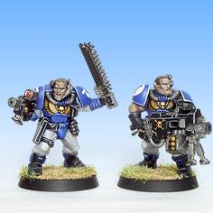 Space Marine Scouts with bolters by Alexi Z Studio