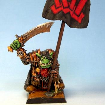 Ork Standard Bearer by DeerHeart