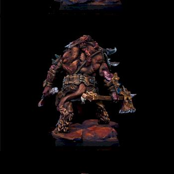 Minotaur Berserker - Zealot Miniatures Boxart by ZlaMacka