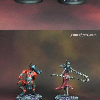 Lelu and Lilitu (Malifaux) by Game of Travel