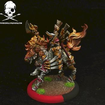 Red Menoth Feora, The Conquering Flame by Jolly Roger Studio