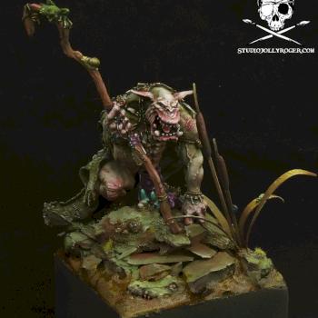 Ouroboros Miniatures Shaman Orc by Jolly Roger Studio