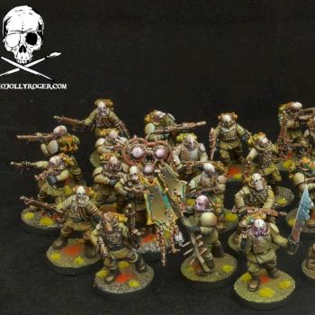 Nurgle's Renegade Militia Platoon by Jolly Roger Studio