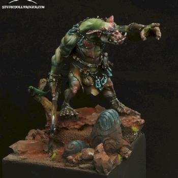 Ouroboros Miniatures Brave Orc by Jolly Roger Studio