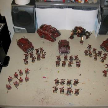 Khorne Berzerker army by Bloodcarver