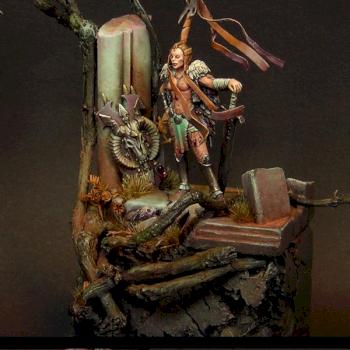 CMON17 - Kingha the Amazon from Enigma Miniatures by jarhead