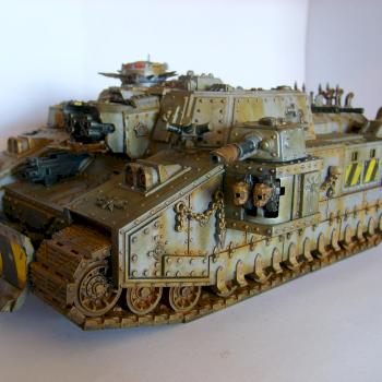 Chaos Iron Warrior Stormlord Super Heavy tank by chivas