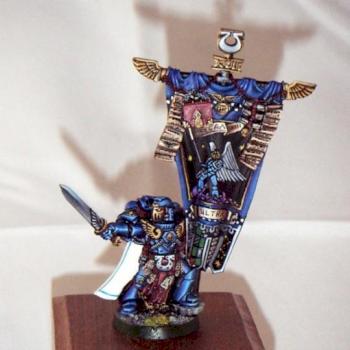 Ultramarines Honour Guard Banner Bearer by Arctica